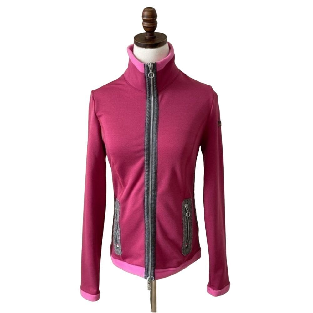 Luis Trenker Berg‎ Women's Fleece Soft Shell Pink Size Small Italian Alpine